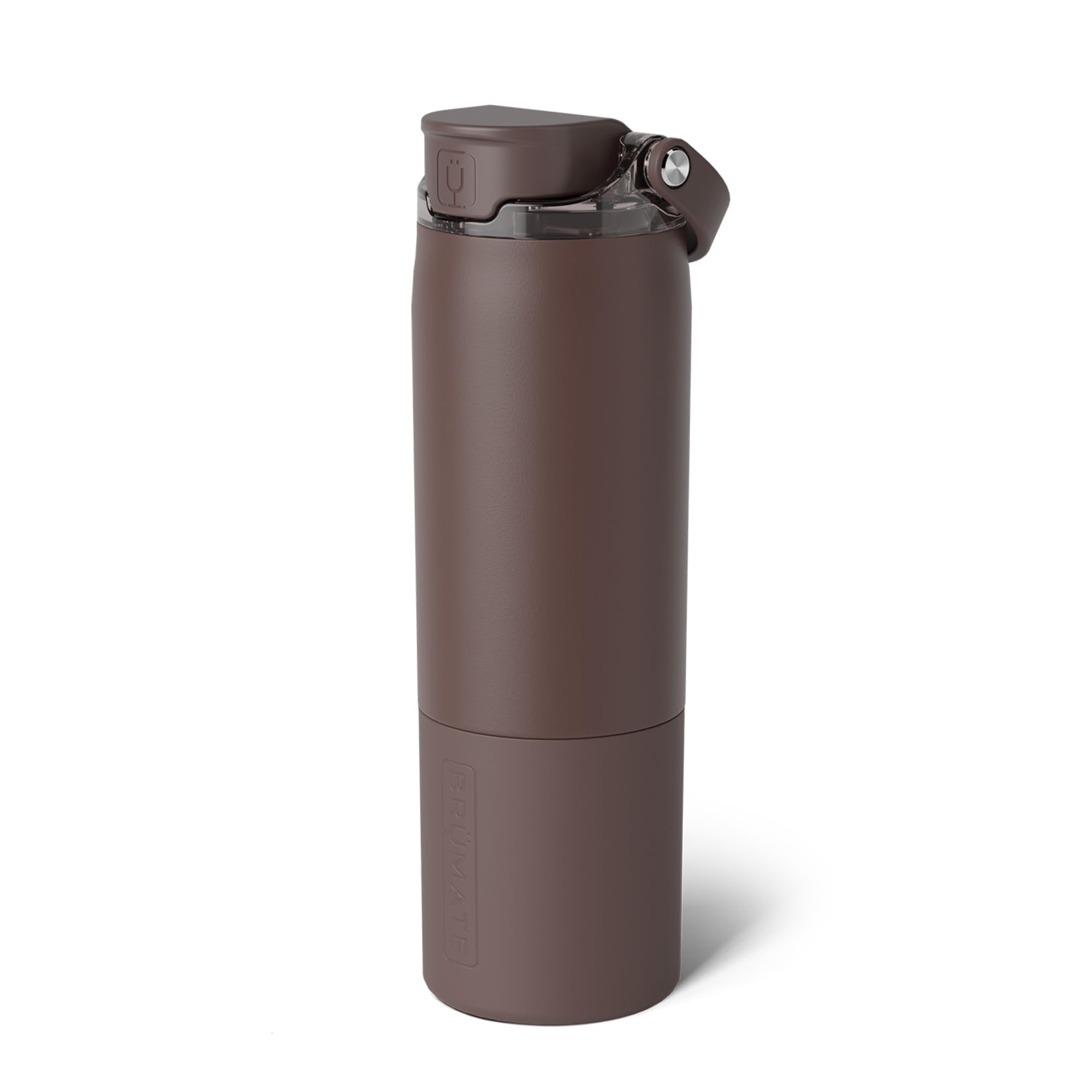 BrüMate Rise 35oz Water Bottle With 100% Leakproof Covered Silicone Straw | Insulated Stainless Steel Water Bottle | Fast Flow | Soft Sip Silicone Spout | Removable Straw | BPA-Free (Nightfall Blue)