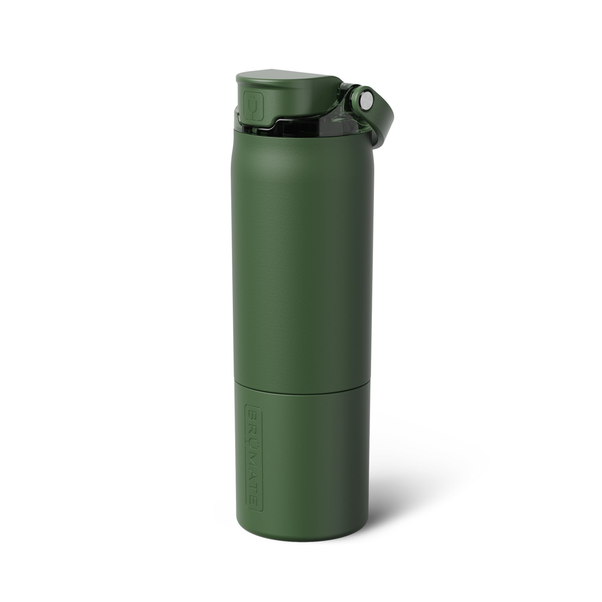 BrüMate Rise 35oz Water Bottle With 100% Leakproof Covered Silicone Straw | Insulated Stainless Steel Water Bottle | Fast Flow | Soft Sip Silicone Spout | Removable Straw | BPA-Free (Nightfall Blue)