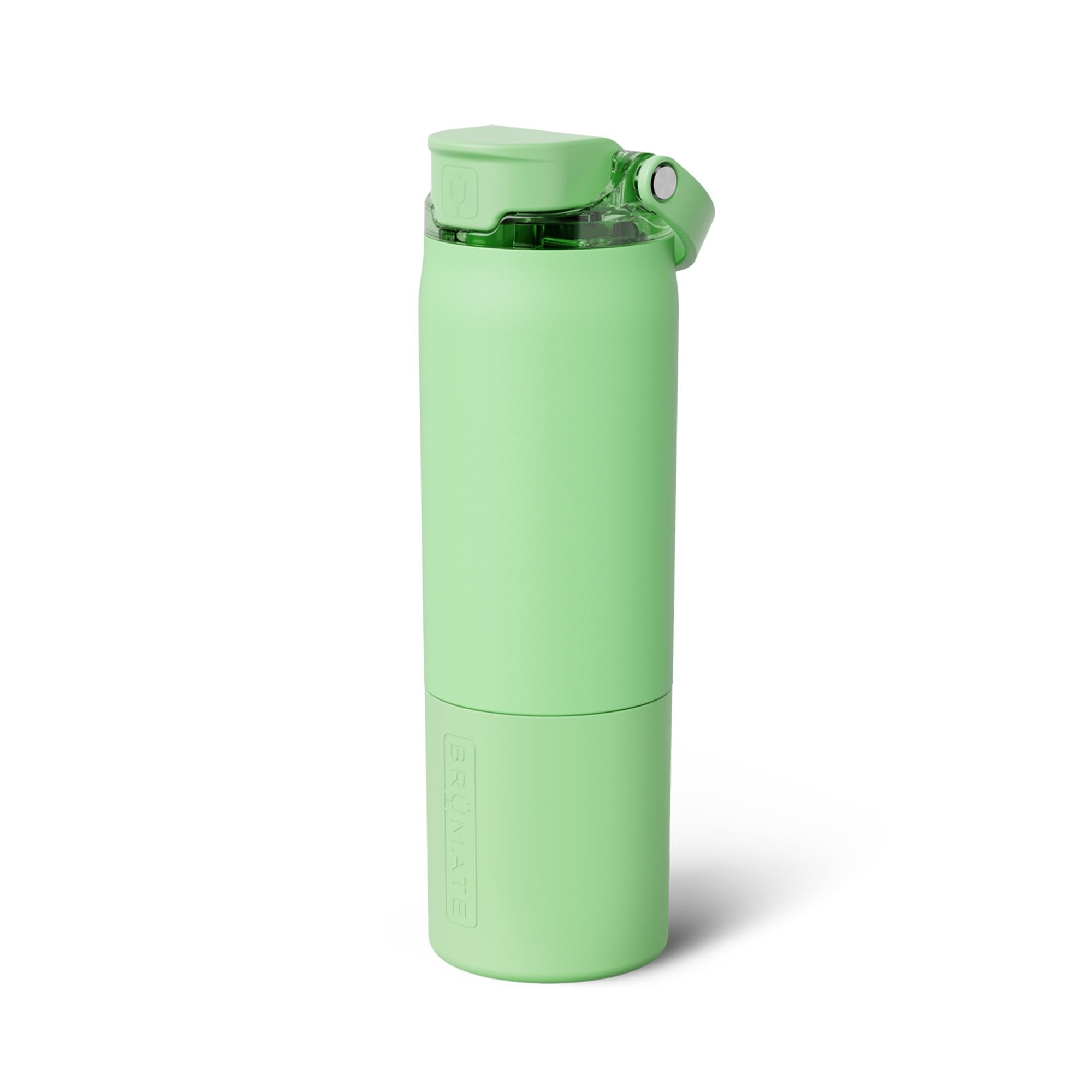BrüMate Rise 35oz Water Bottle With 100% Leakproof Covered Silicone Straw | Insulated Stainless Steel Water Bottle | Fast Flow | Soft Sip Silicone Spout | Removable Straw | BPA-Free (Nightfall Blue)
