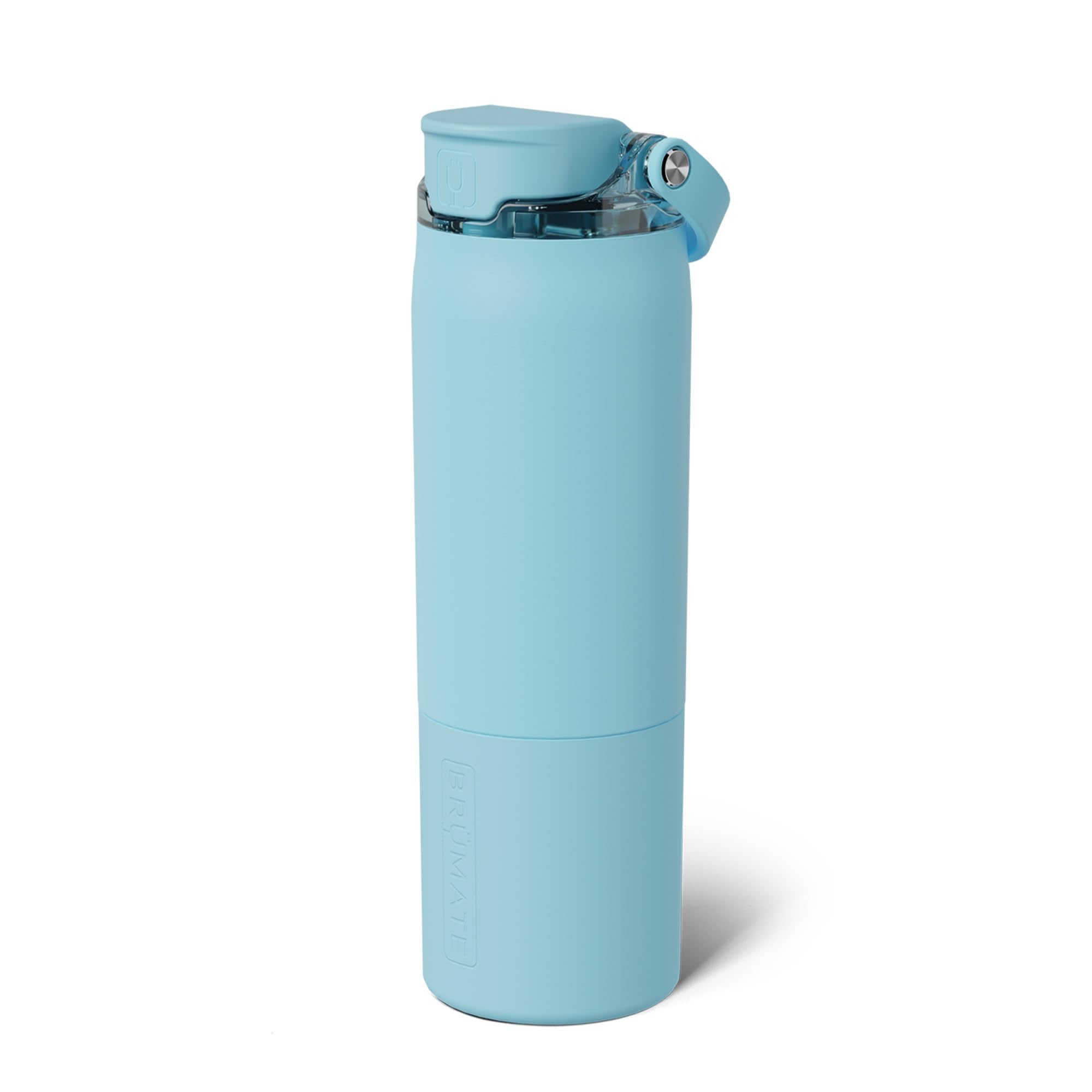 BrüMate Rise 35oz Water Bottle With 100% Leakproof Covered Silicone Straw | Insulated Stainless Steel Water Bottle | Fast Flow | Soft Sip Silicone Spout | Removable Straw | BPA-Free (Nightfall Blue)