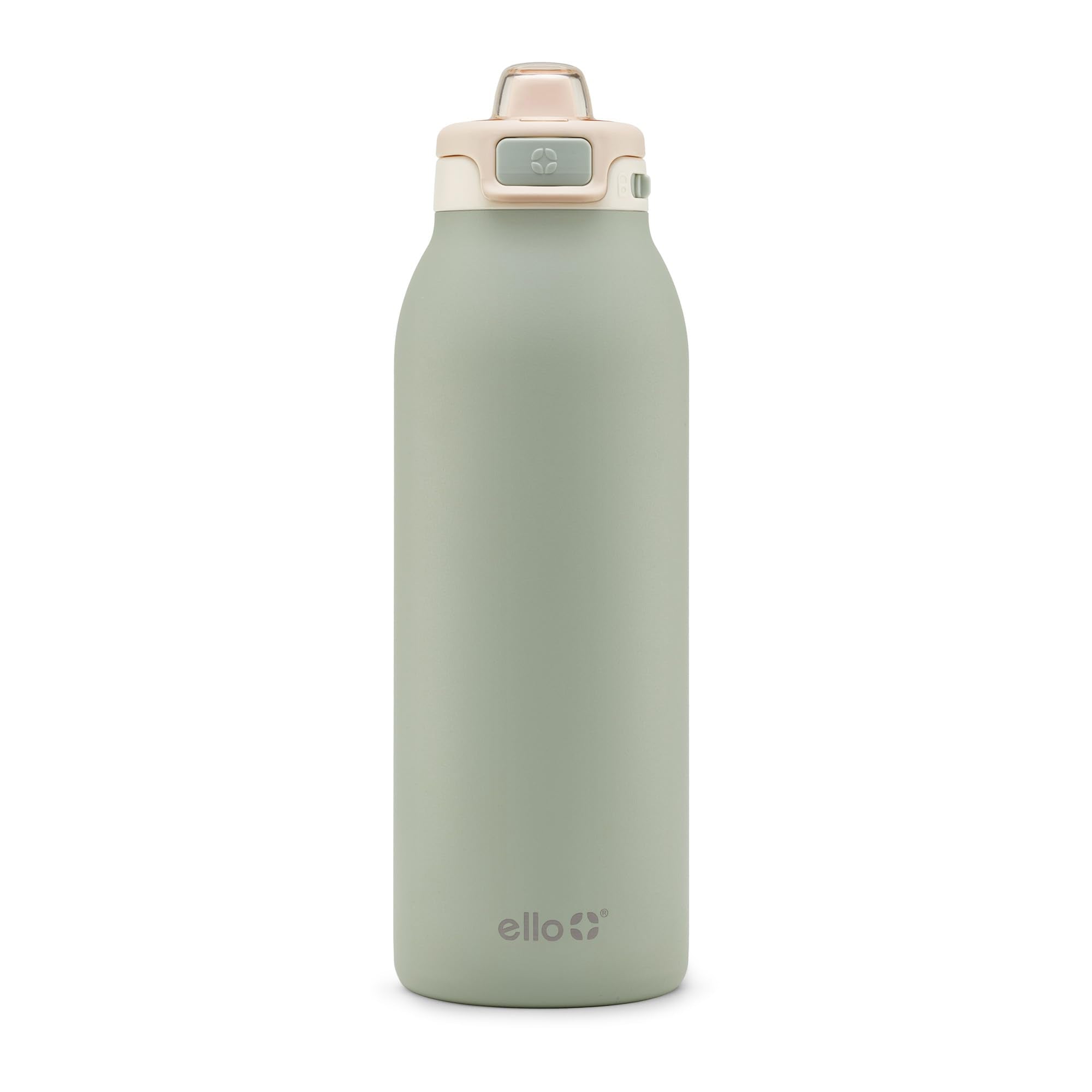 Ello Pop & Fill Insulated Stainless Steel Water Bottle with Quick Fill Lid, Leakproof Locking, Sip or Chug Spout, BPA-Free, Double Wall Vacuum Insulated for Sports, Travel & School- 22oz / 32oz / 40oz