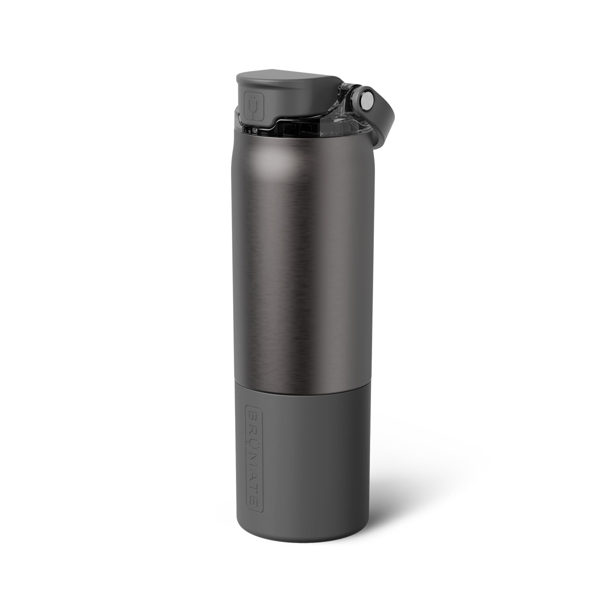 BrüMate Rise 35oz Water Bottle With 100% Leakproof Covered Silicone Straw | Insulated Stainless Steel Water Bottle | Fast Flow | Soft Sip Silicone Spout | Removable Straw | BPA-Free (Nightfall Blue)