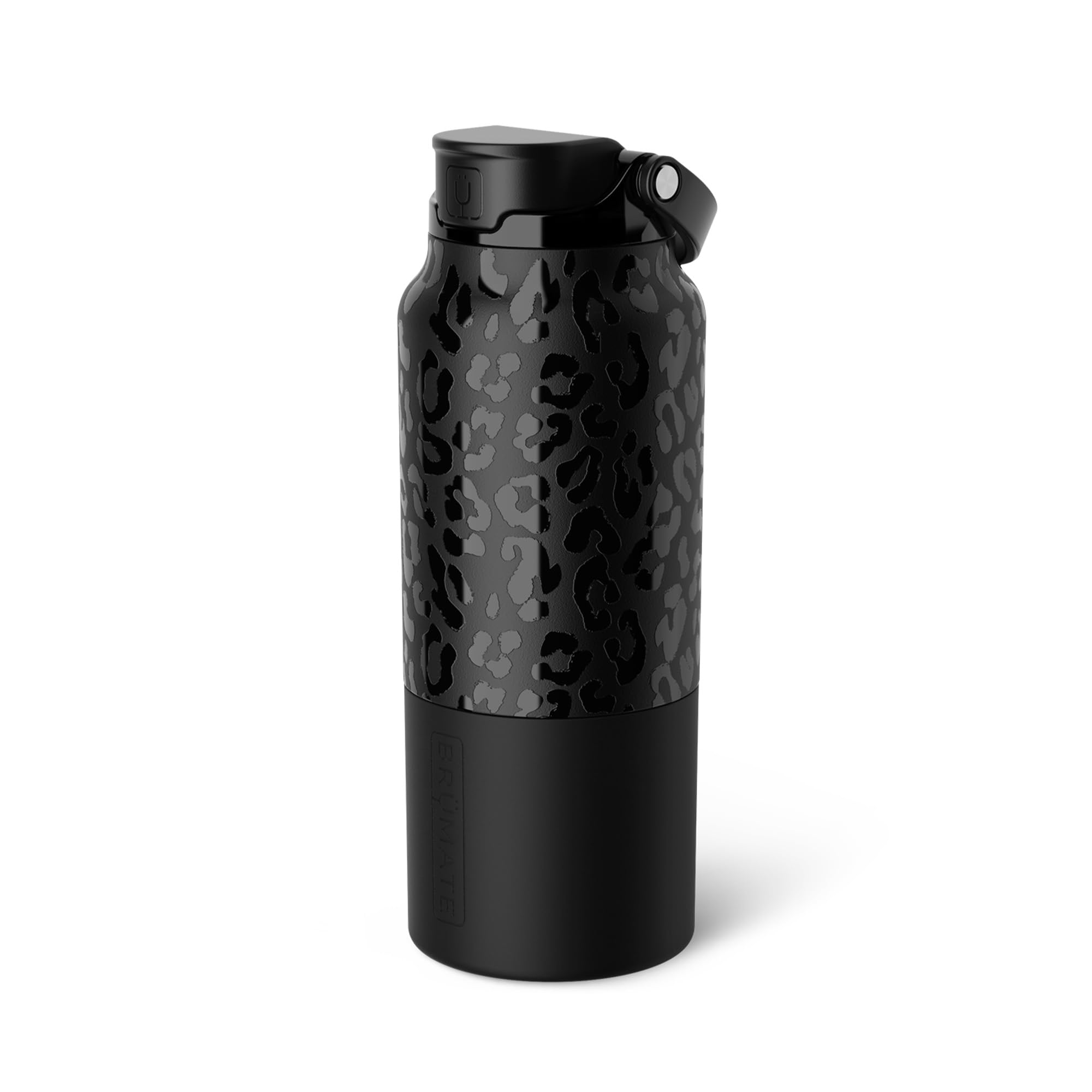 BrüMate Rise 25oz Water Bottle With 100% Leakproof Covered Silicone Straw | Insulated Stainless Steel Water Bottle | Cup-Holder Friendly | Fast Flow | Soft Sip Silicone Spout | BPA-Free (Dune)