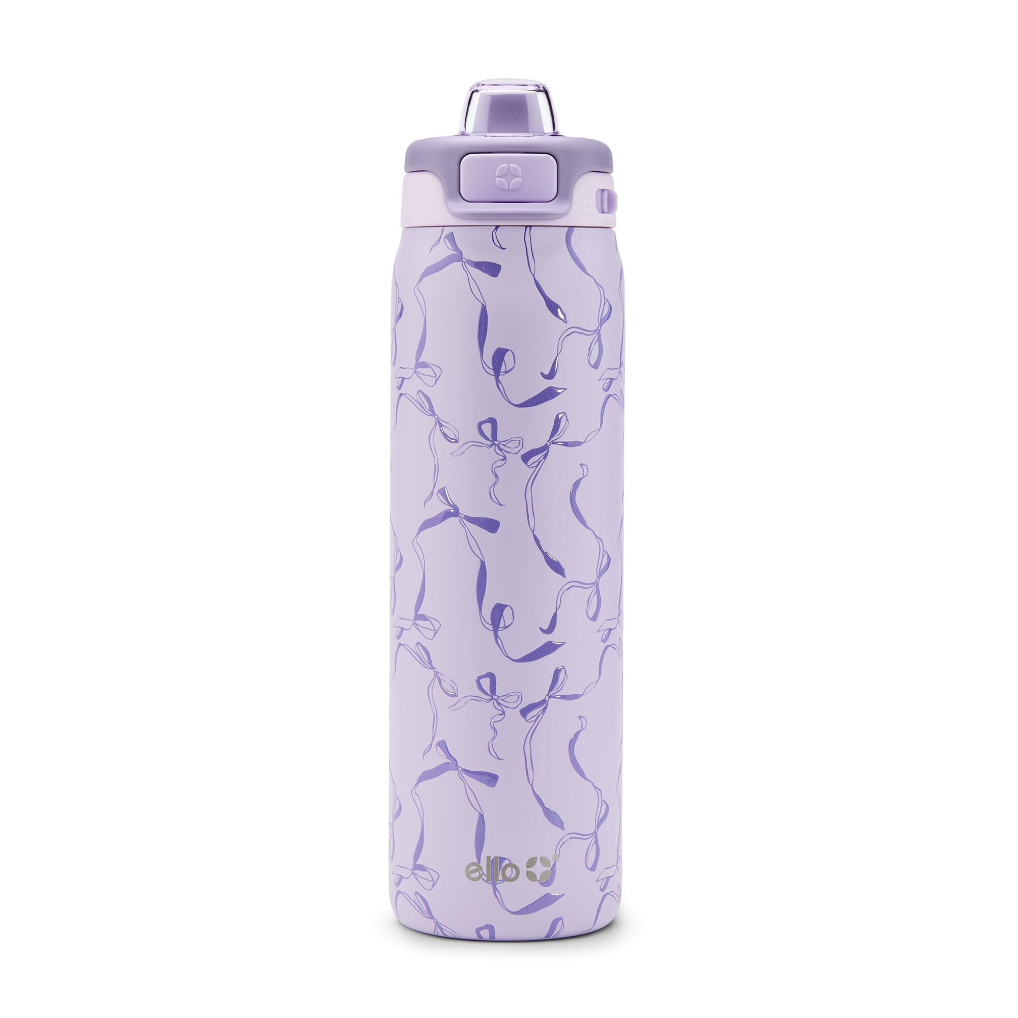 Ello Pop & Fill Insulated Stainless Steel Water Bottle with Quick Fill Lid, Leakproof Locking, Sip or Chug Spout, BPA-Free, Double Wall Vacuum Insulated for Sports, Travel & School- 22oz / 32oz / 40oz
