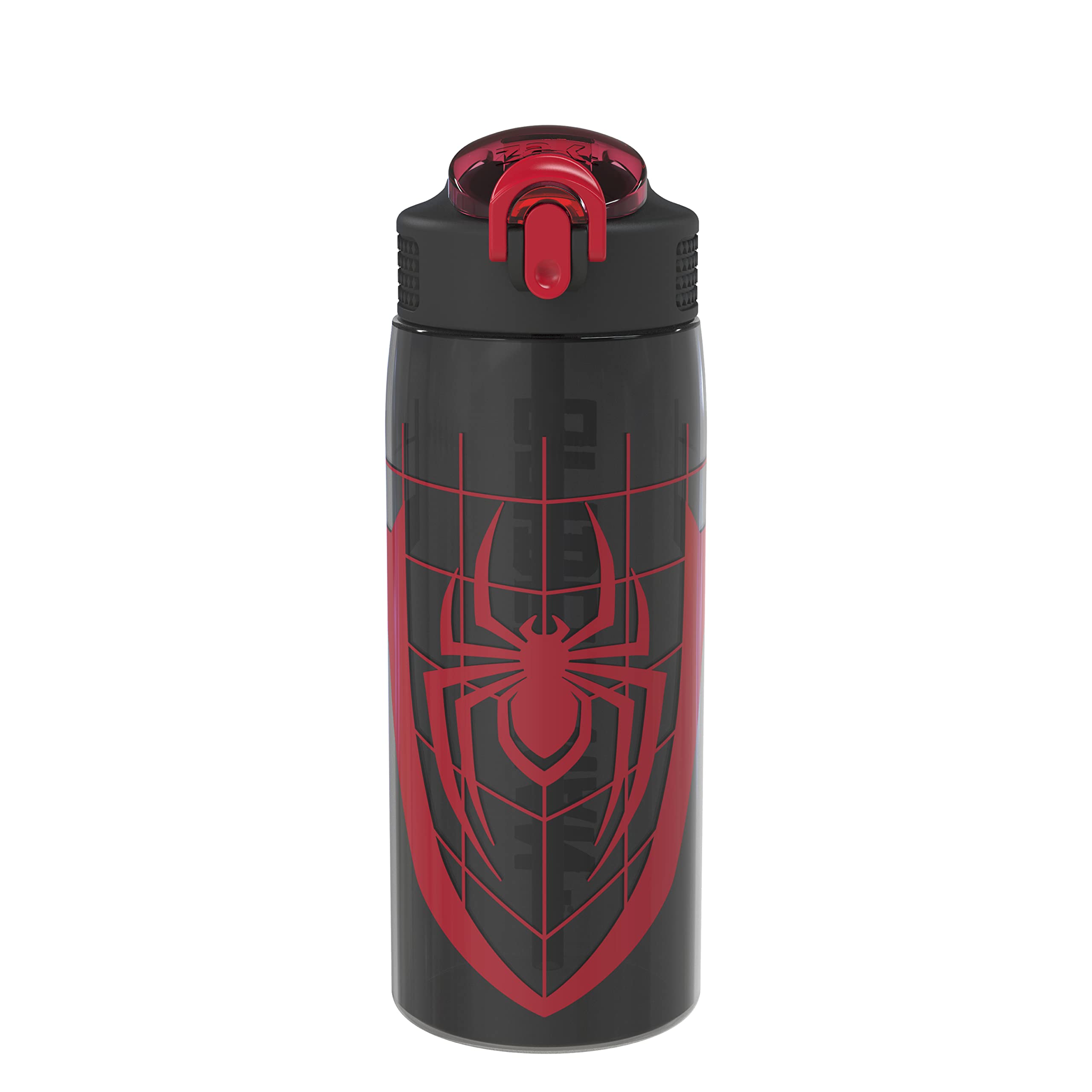 Zak Designs Minecraft Sage Water Bottle For School or Travel, 25oz Durable Plastic Water Bottle With Straw, Handle, and Leak-Proof, Pop-Up Spout Cover (Creeper)